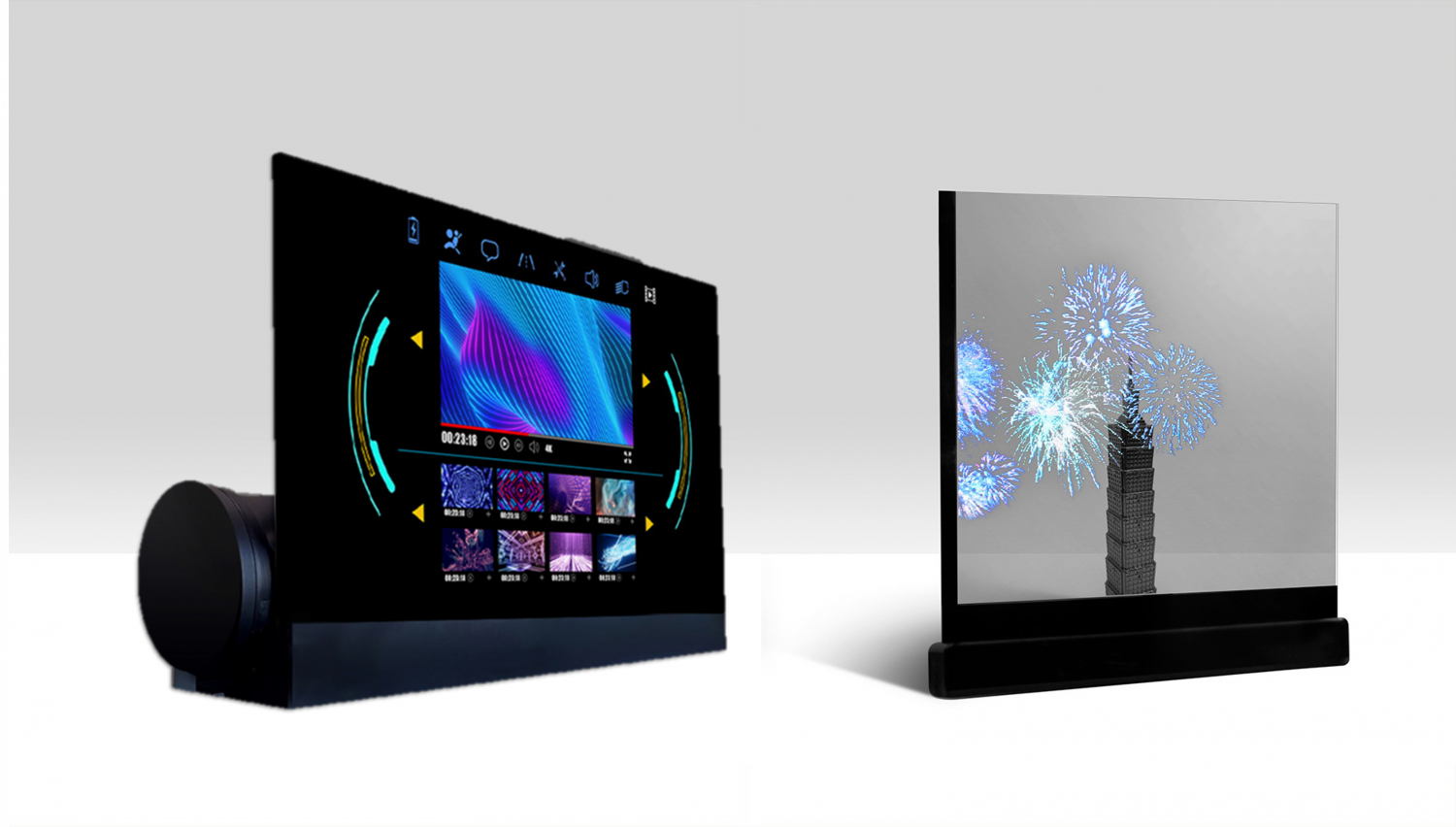 可卷式、折迭性、高透明